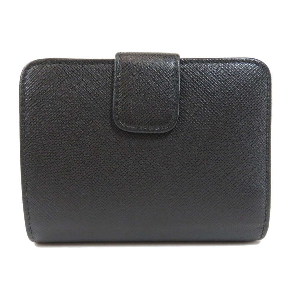 Prada leather Wallet motif bi fold